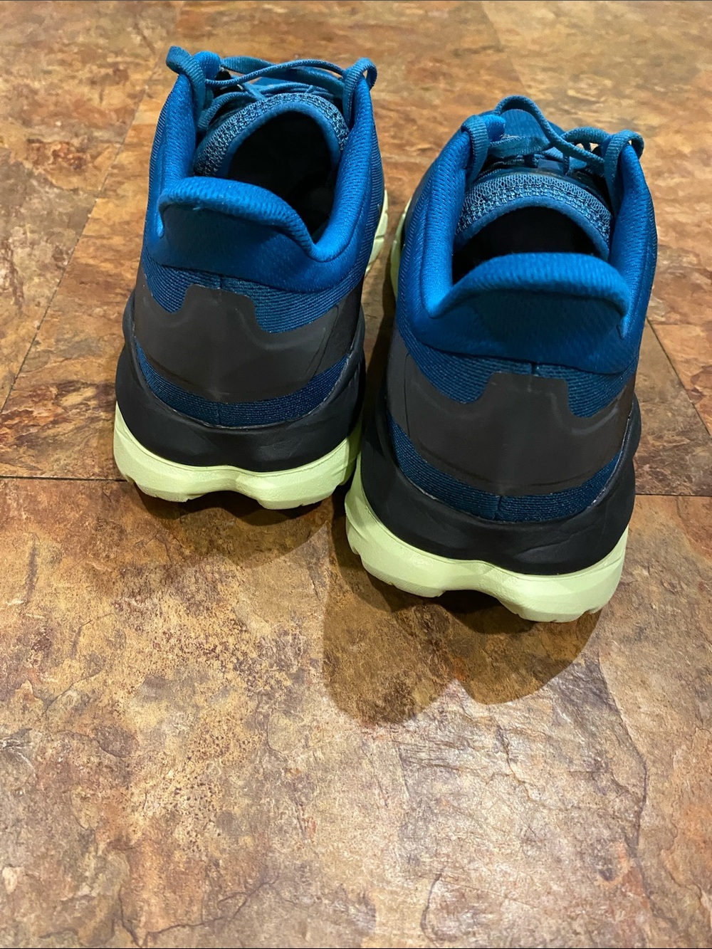 Hoka Profly Teal Blue Running Shoes with Light Yellow Soles - Picture 5 of 16